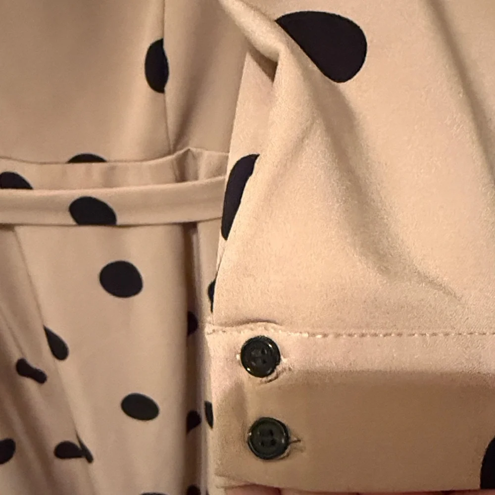 New York &‎ Company  Dress with Black Polka Dots- worn a few times